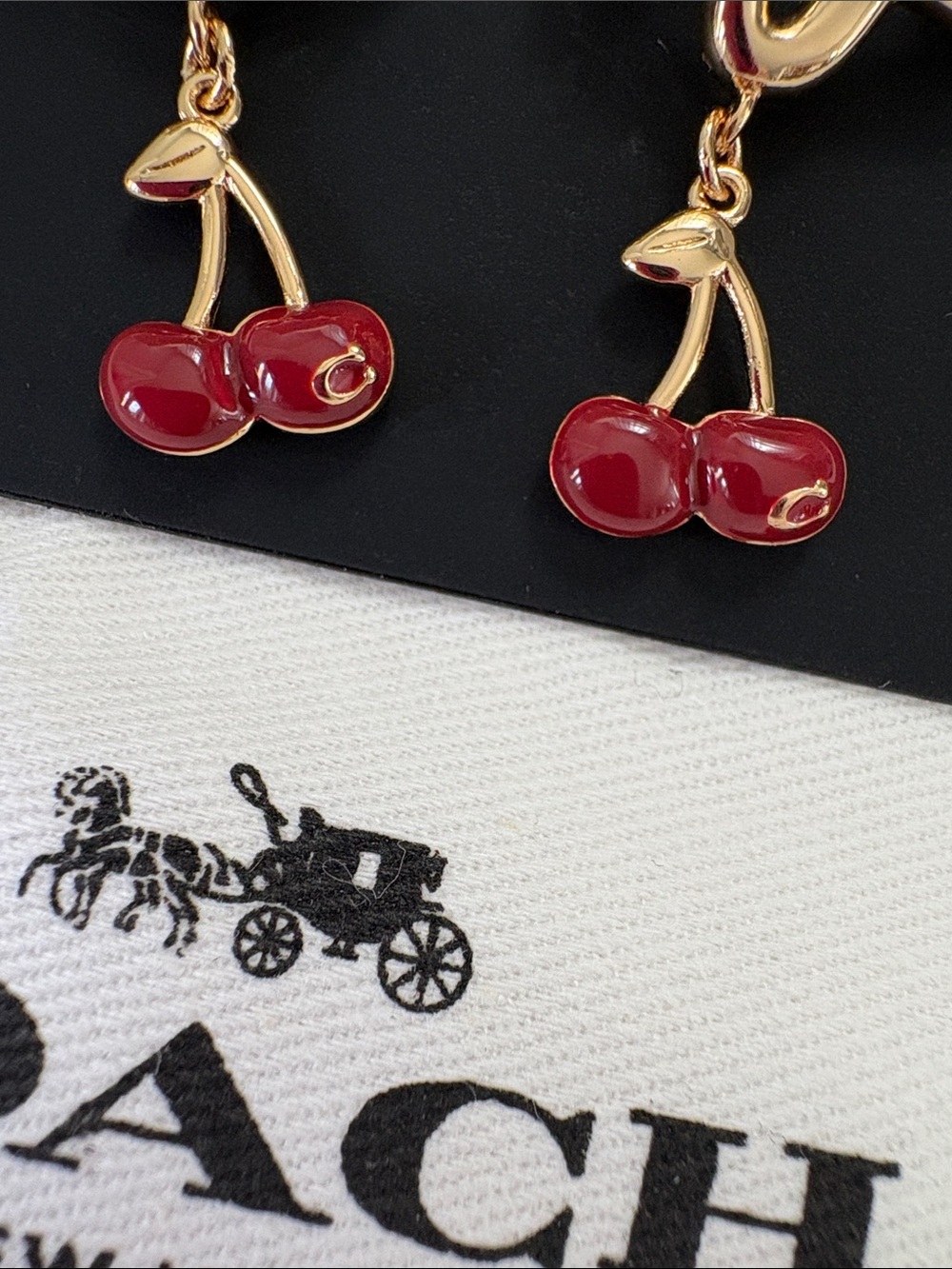 Coach Cherry Earrings - Picture 10 of 12